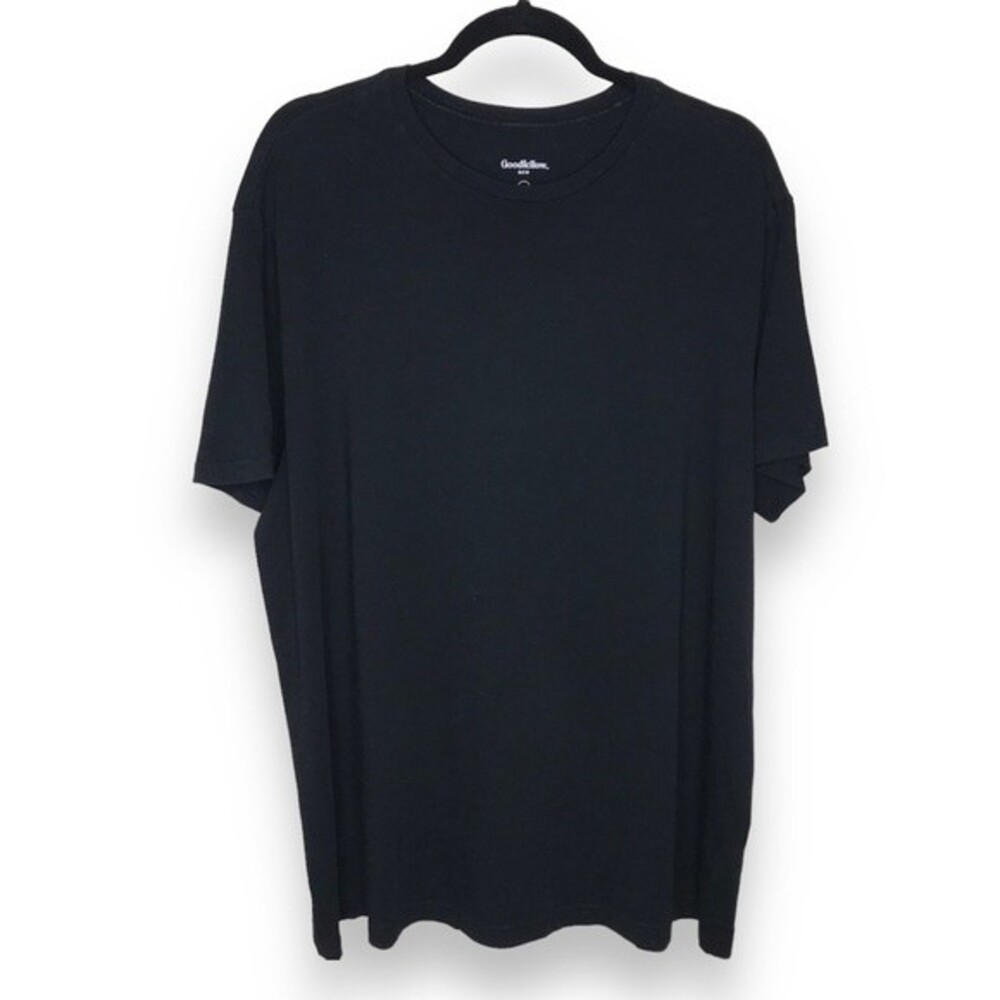 Goodfellow and Co Plain Black T Shirt Short Sleeve Crew Neck Mens Size XL